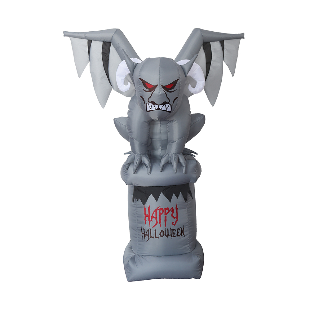 Trang trí ngoài trời gargoyle bơm hơi Halloween 180cm (đèn led tích hợp)